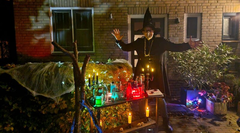 Halloween gevierd met griezeltocht